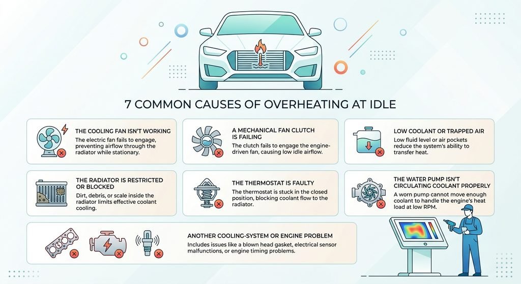 7 Common Causes of Overheating at Idle