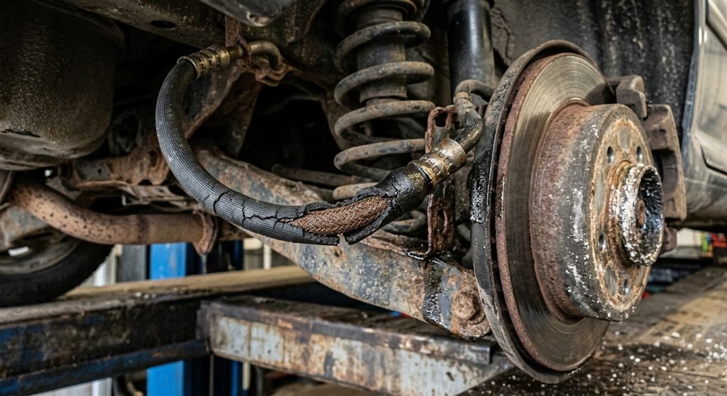 Damaged or Deteriorated Brake Hose