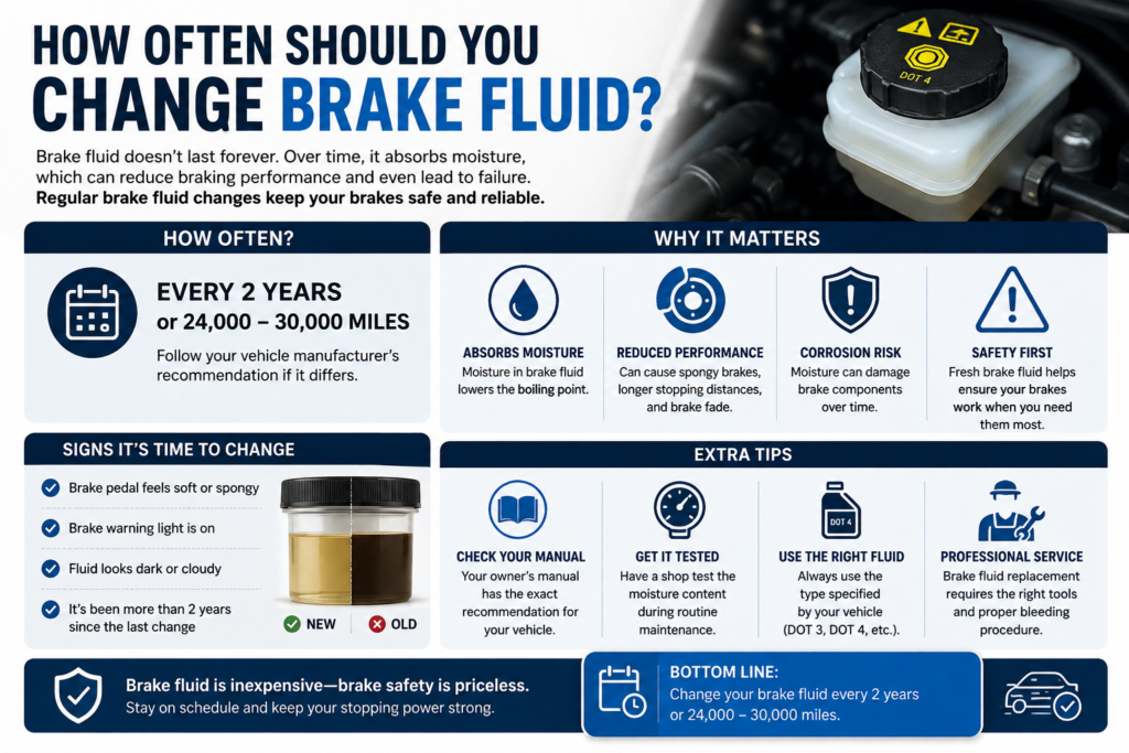 Infographic How Often Should You Change Brake Fluid